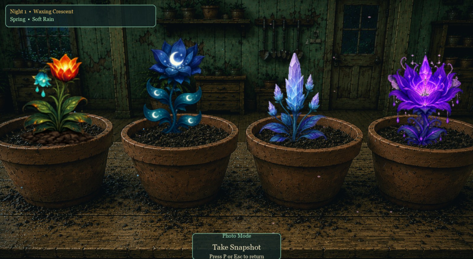 Moonlit Greenhouse — Photo Mode