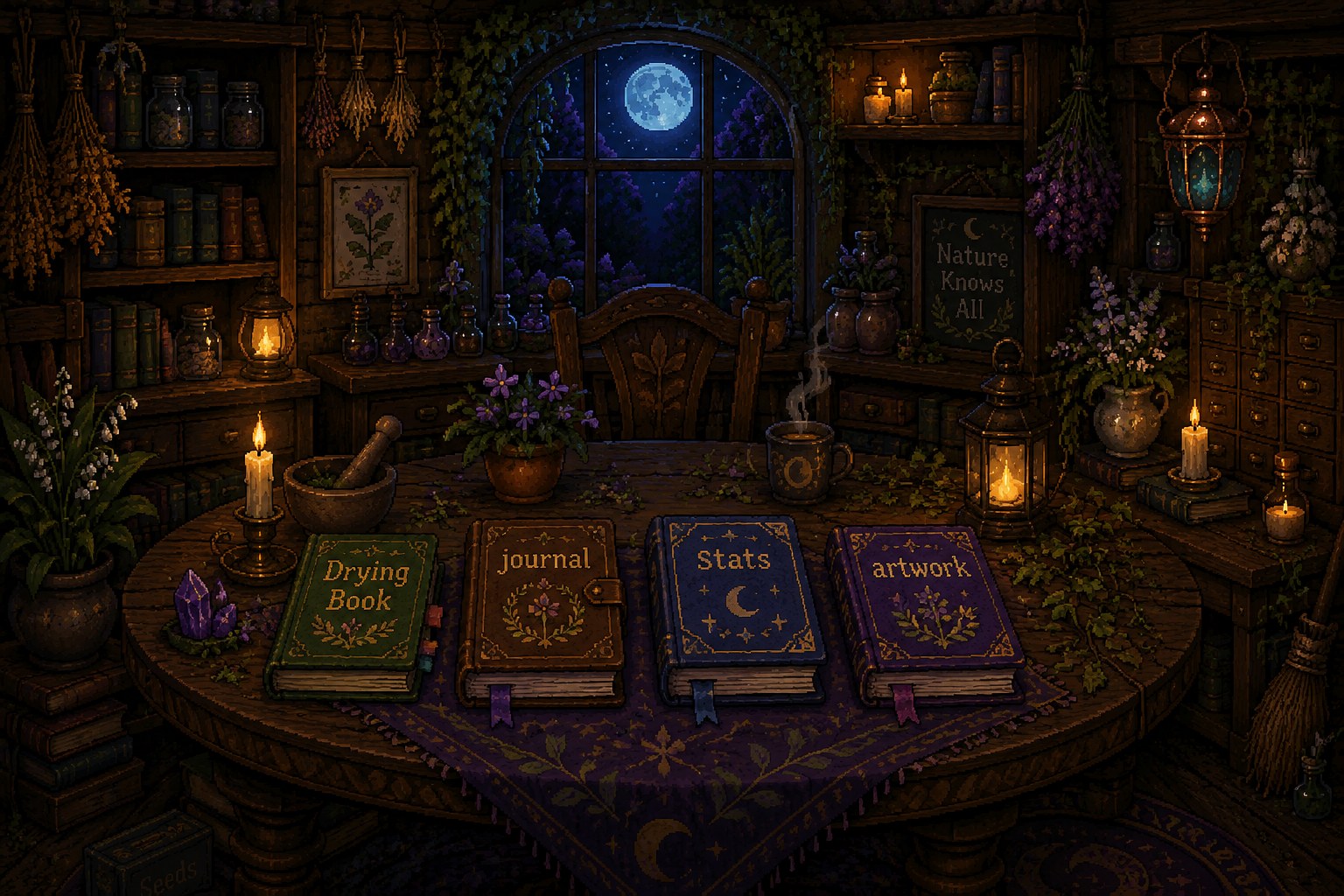 Moonlit Greenhouse featured artwork