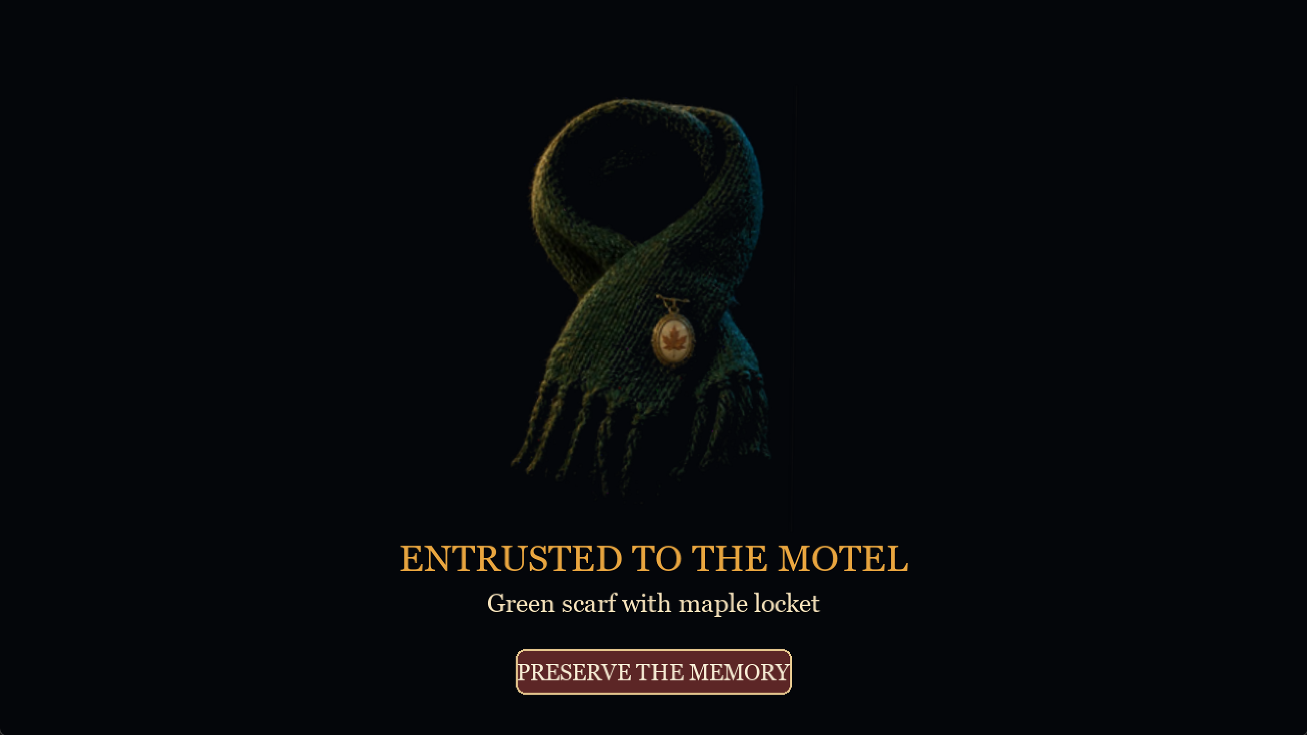 Passing Through — Entrusted Keepsake